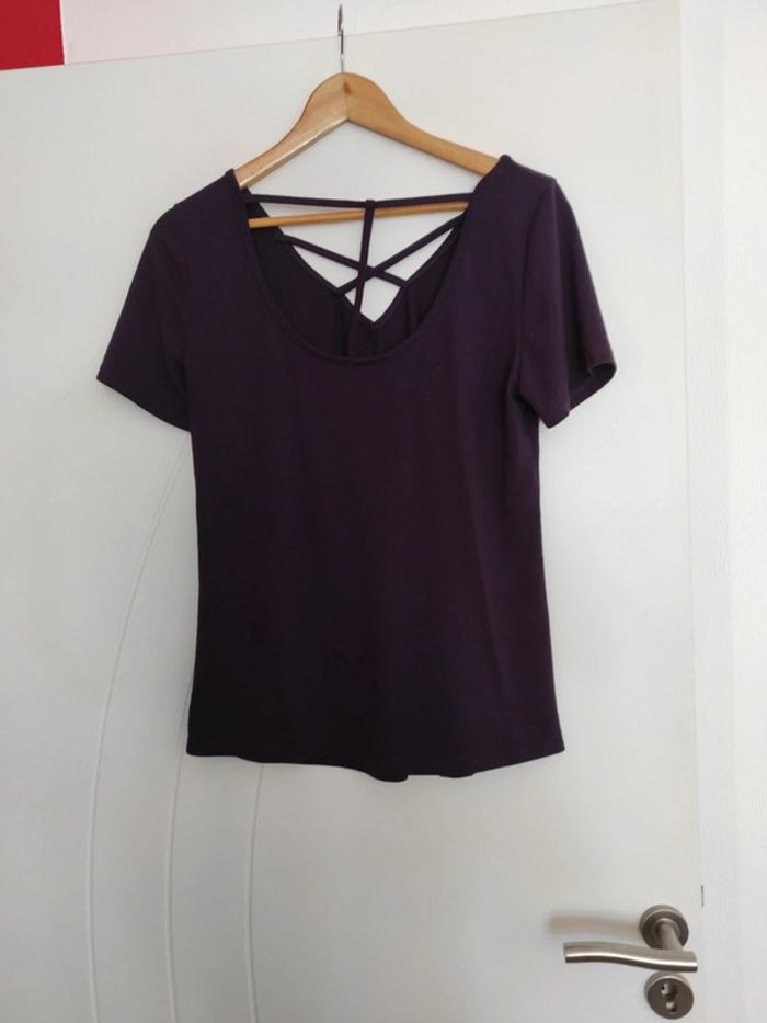 T-shirt violet taille M - photo numéro 4