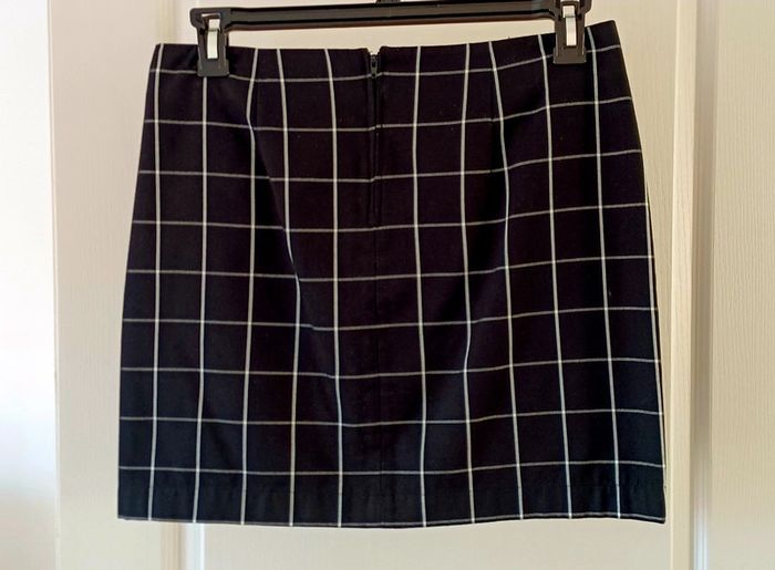 Jupe femme à carreaux noire et blanche Camaïeu taille M - photo numéro 3