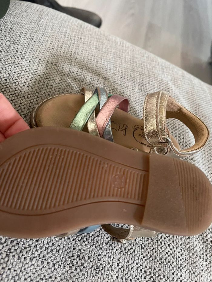 Sandalettes semelle cuir - photo numéro 4