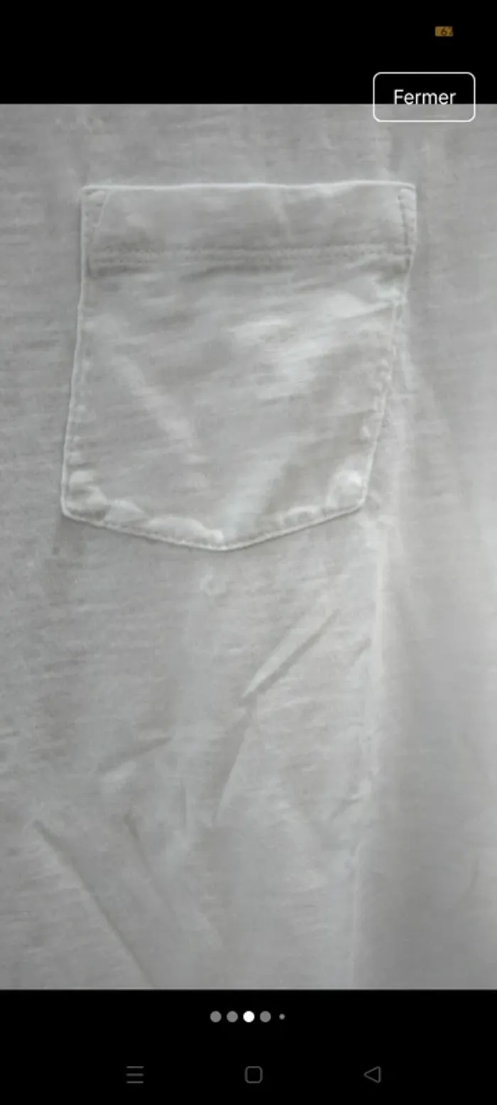 T-shirt unis blanc Jules taille XL - photo numéro 3