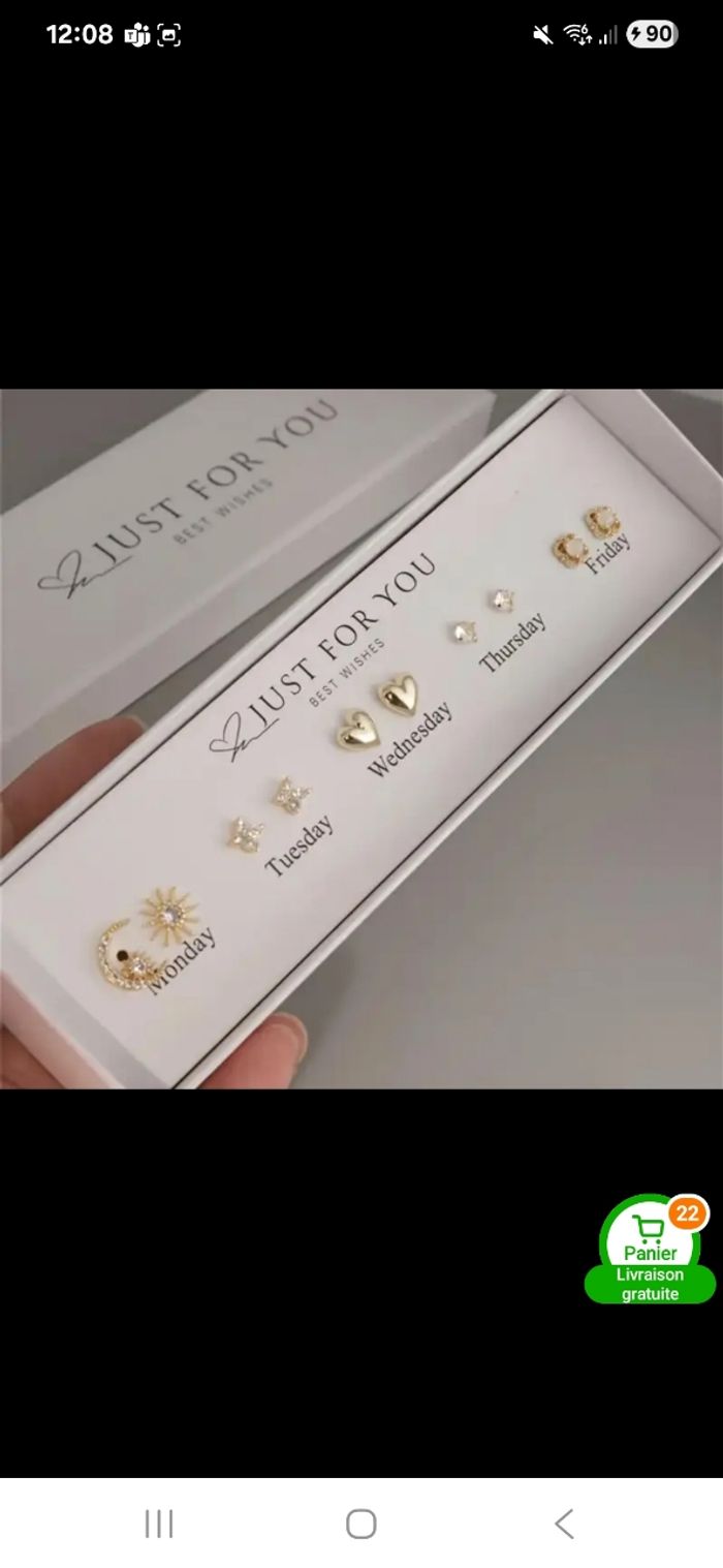 Boucles d'oreilles coffre - photo numéro 3