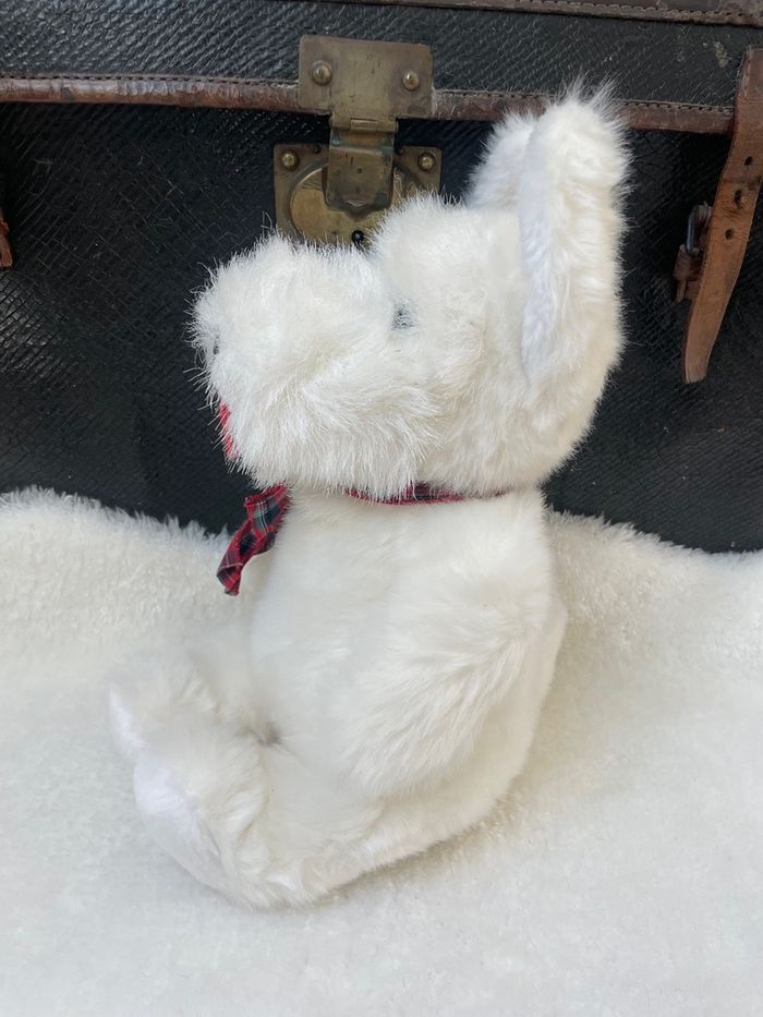 Adorable peluche chien westie ou scottish blanc Ajena - photo numéro 4