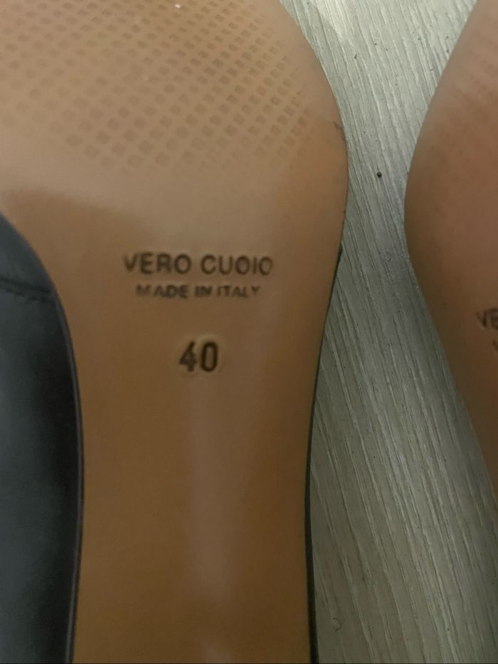 Escarpins noirs en cuir – Made in Italy - photo numéro 4