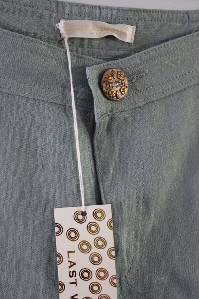 Pantalon d'été vert d'eau irisé 48 - photo numéro 2