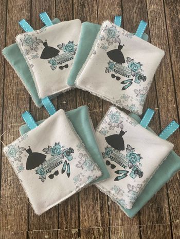 Lot 8 lingettes lavable