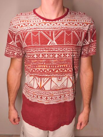 T-shirt Hollister Homme Taille L Rouge Motif