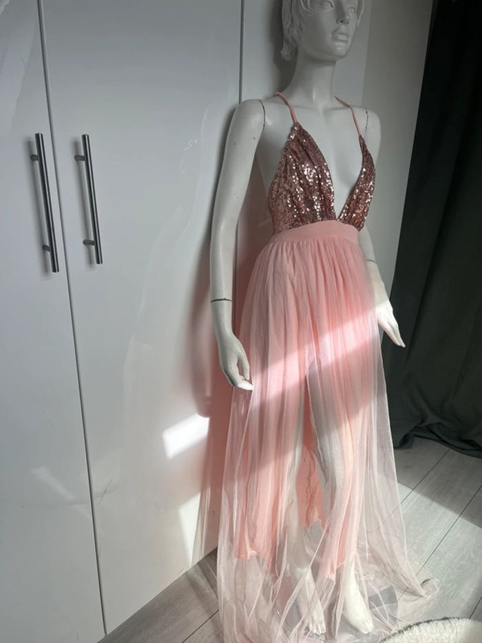 robe longue en tulle 💕rose  36/40 - photo numéro 3