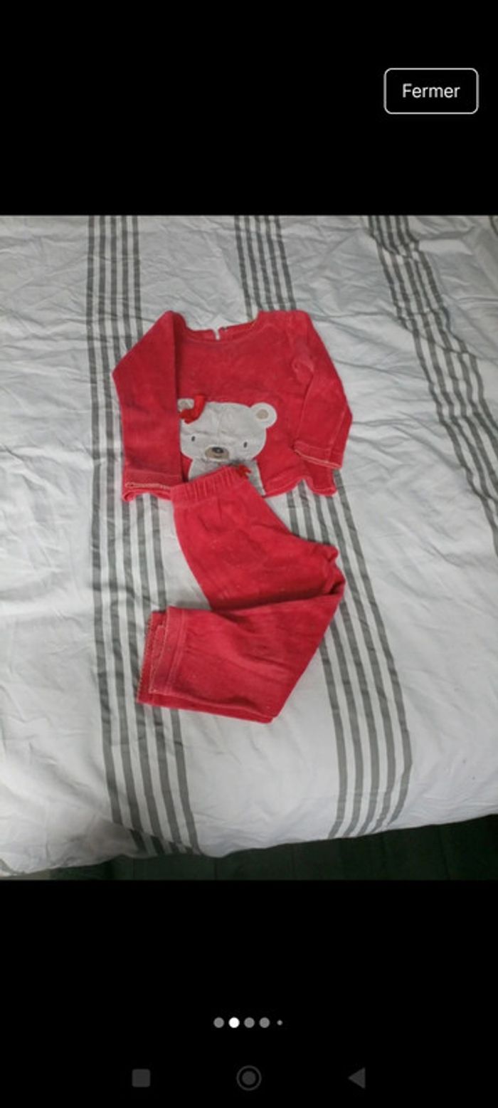 Lot de 5 pyjamas fille hiver en 2 ans - photo numéro 2