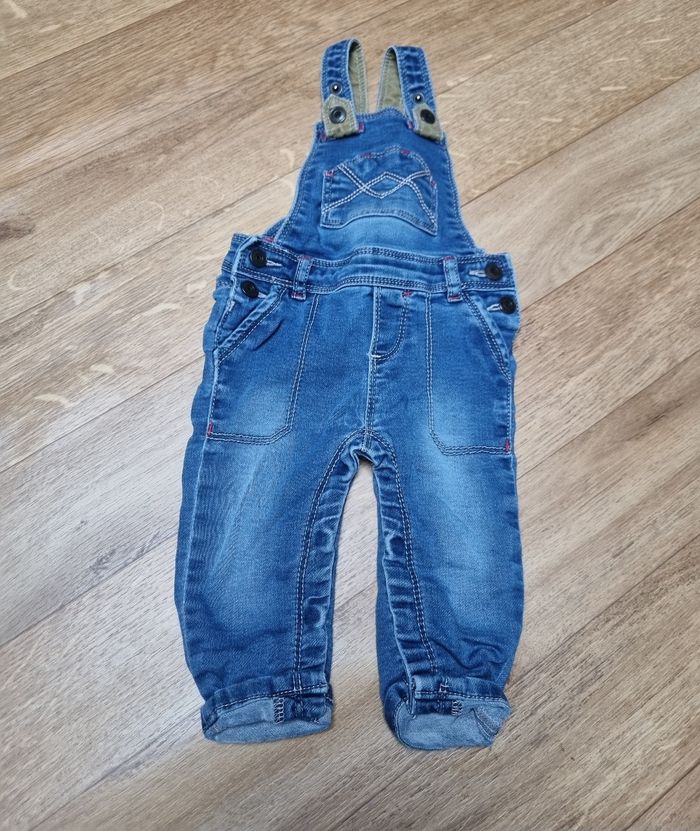 salopette en jean bleu in extenso garçon taille 6 mois 68cm