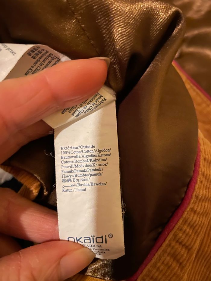 Veste chaude velours fille Okaïdi 8 ans - photo numéro 4