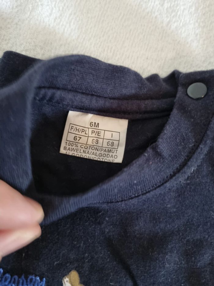 Lot de 5 T shirts 6 mois - photo numéro 2