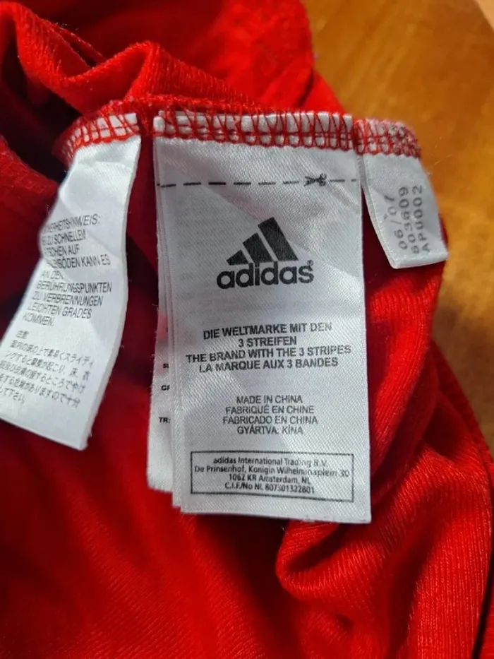 veste légère / Track jacket adidas vintage - bleu foncé et rouge - année 2007 brodé (460) - photo numéro 14