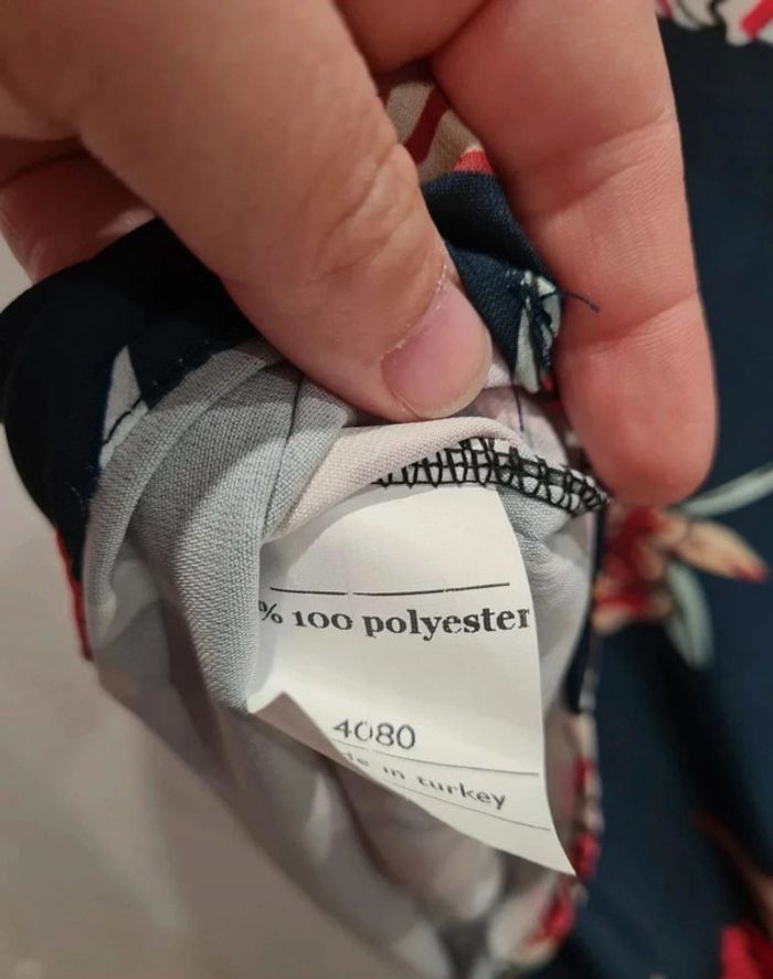 Blouse imprimé floral, manches courtes taille 40 - photo numéro 3