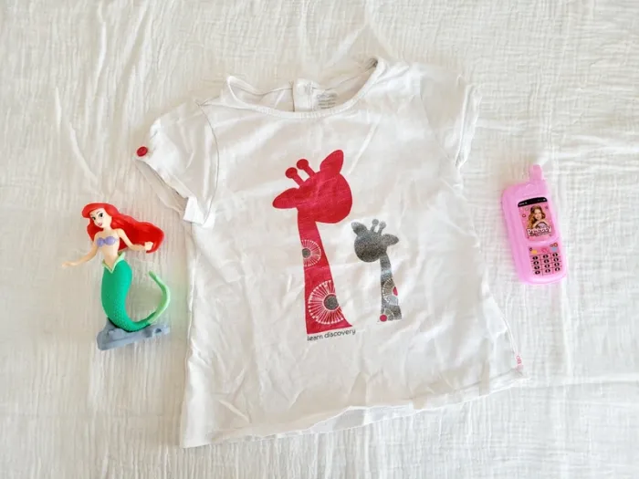 Tee-shirt manches courtes girafe