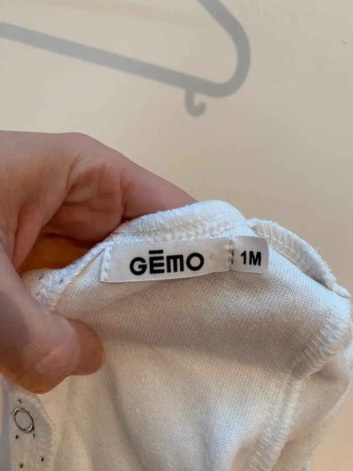 Pyjama en velours Gémo blanc et rose - photo numéro 2
