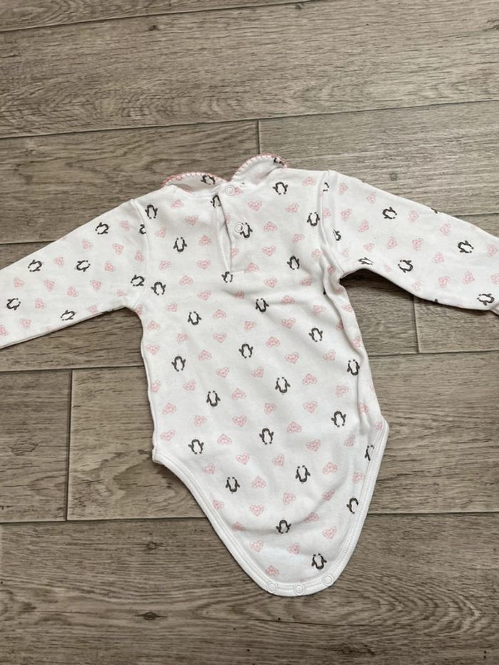 Body col Claudine pingouin mes petits cailloux 6 mois - photo numéro 4