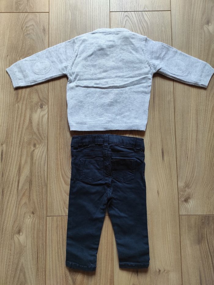 Gilet + sous pull + pantalon 9 mois Kiabi - photo numéro 2