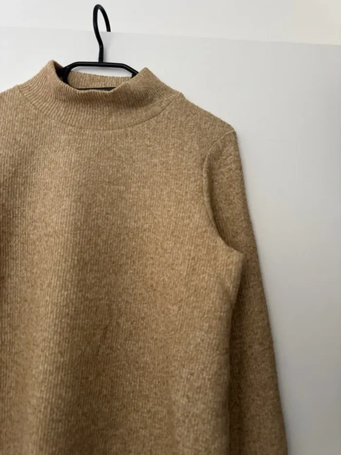 Pull jaune/beige Amisu - photo numéro 3
