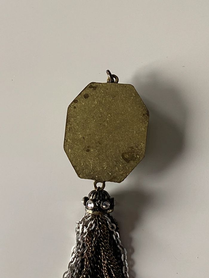 Pendentif vintage vert et Viel or - photo numéro 7