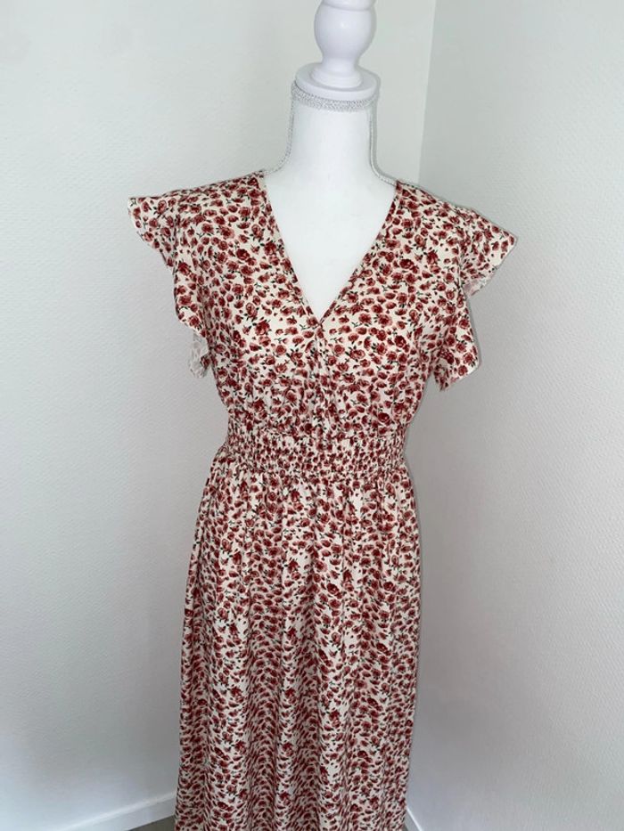 Robe longue été à fleurs taille 38/M - photo numéro 2