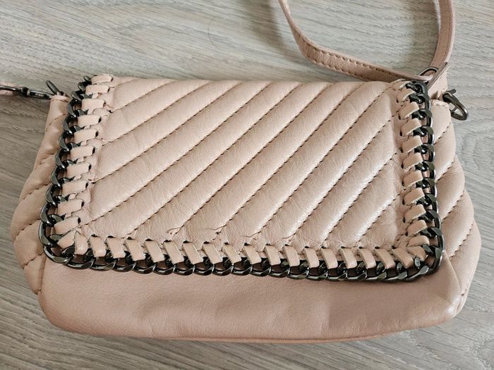 Sac à main cuir rose Vera Pelle - photo numéro 4