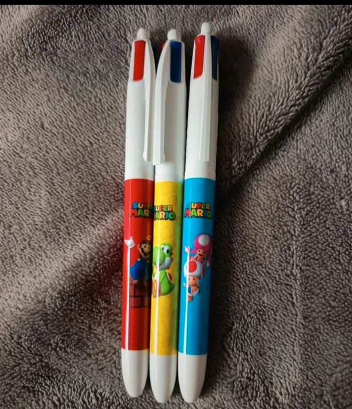 Stylos bic 4 couleurs Super Mario
