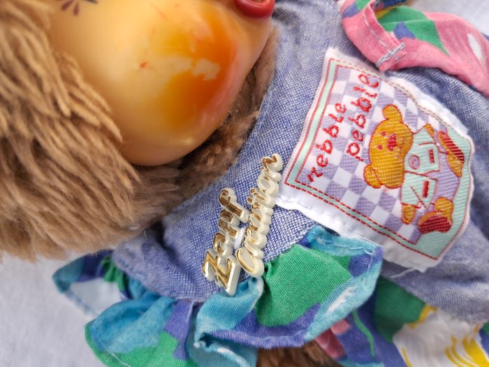 Kiki monchhichi ours en peluche zapf création puschel wuschel Hauteur 26 cm ancien vintage - photo numéro 9