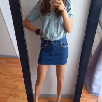 Mini-jupe en jean