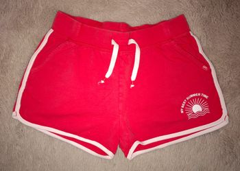 Short rose rouge okaidi 10 ans