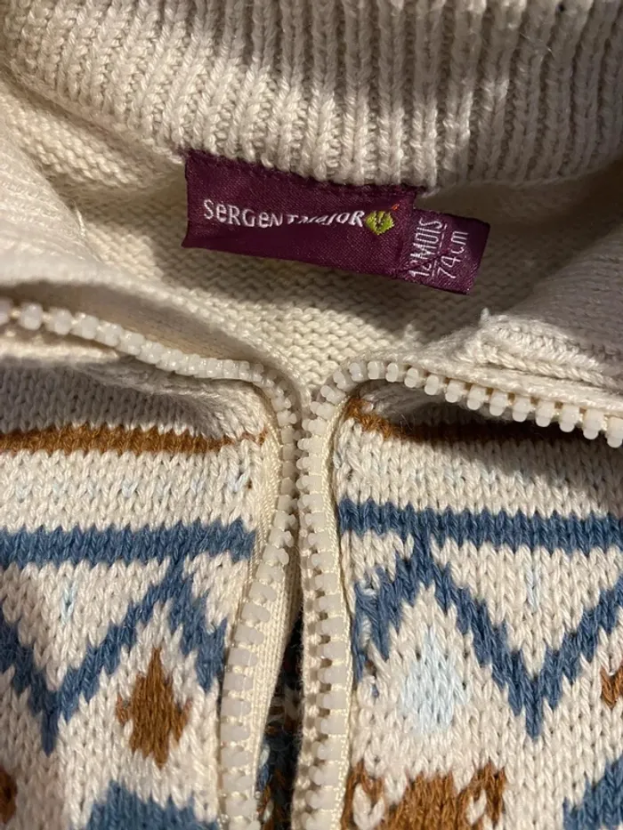 Pull sergent major 12 mois excellent état - photo numéro 3