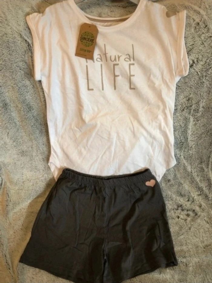 Pyjashort : Tee-shirt + short 10 ans