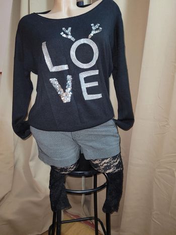 Legging dentelle noir