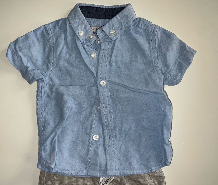 Lot chemise primark et short orchestra 6 mois - photo numéro 3