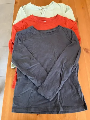Lot 3 tshirts ML 6/8ans