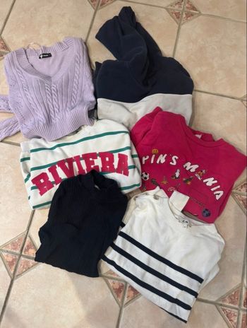 Lot de 6 pulls fille