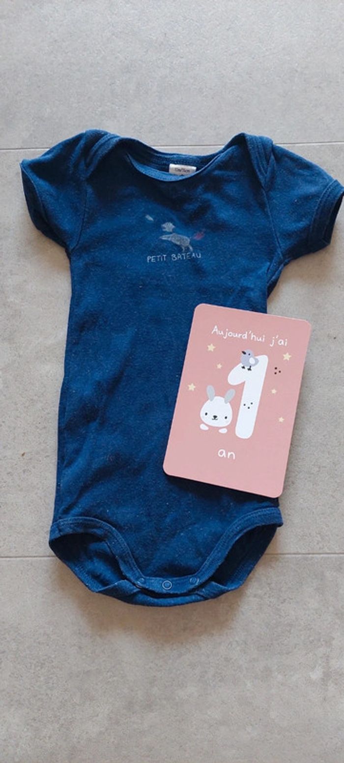 Bodie manches courtes petit bateau 12 mois - photo numéro 3