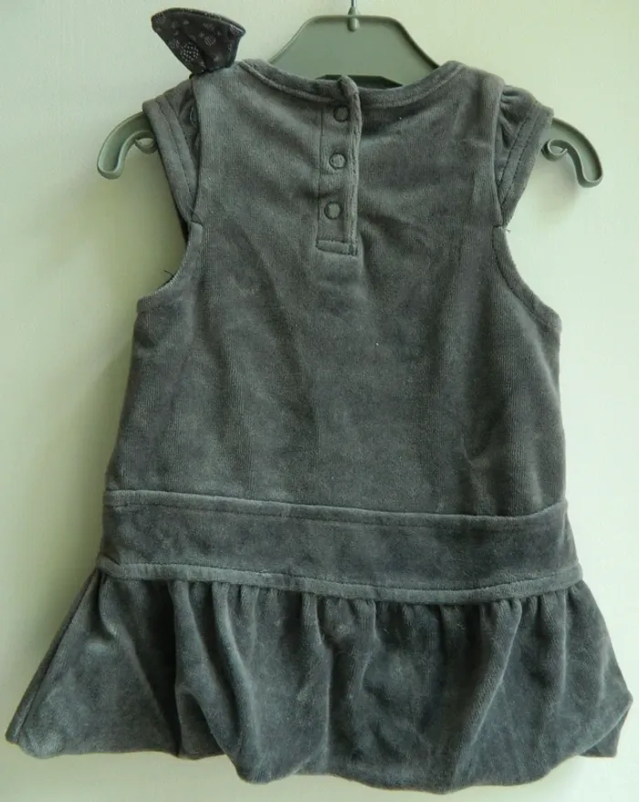 Robe en velours T 3 mois "Orchestra" - photo numéro 3