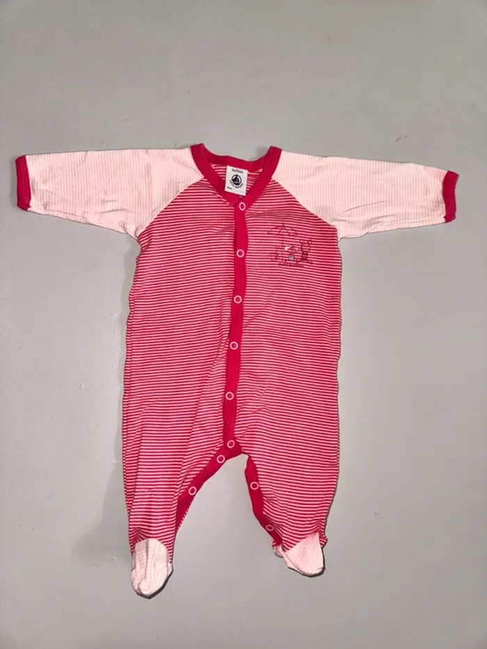 Pyjama petit bateau coton 1 mois