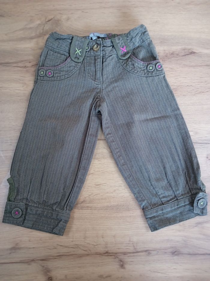 Pantalon 3/4 Vynil Fraise 3 ans