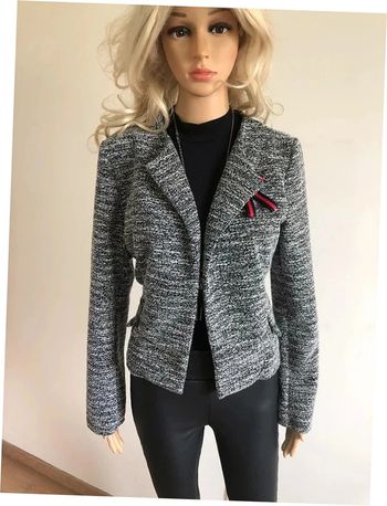 Veste grise foncée pailletée et noire LolaLiza taille 42 jamais portée