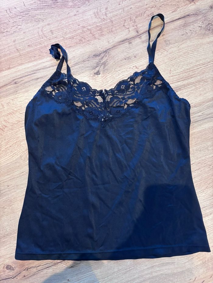 Débardeur dentelle noir femme Tout simplement taille M