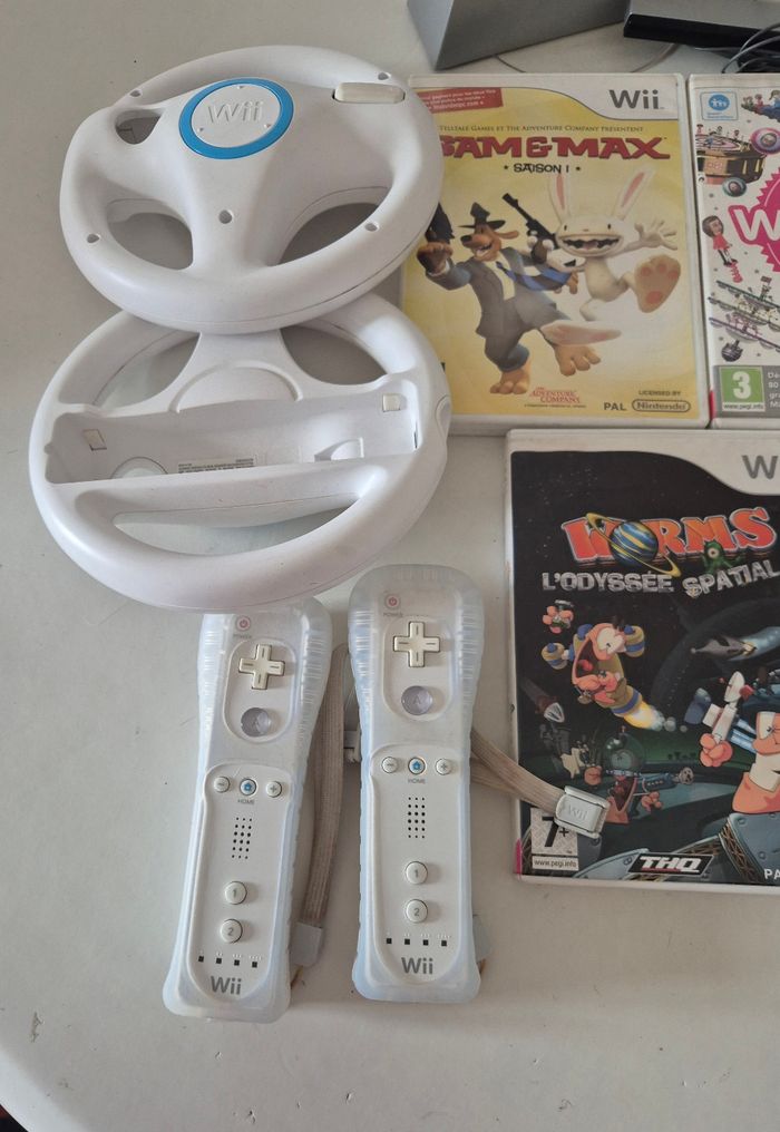 console Nintendo wii blanche et jeux - photo numéro 2