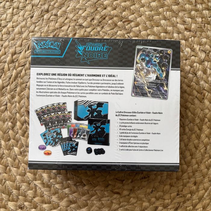 Coffret dresseur d'élite Ev10.5 - Etb Foudre Noir Fr - photo numéro 2