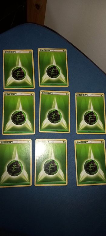 Lot cartes pokémon énergie plante vert