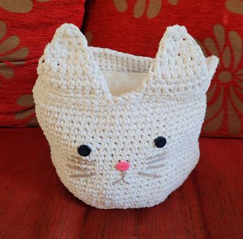 Panier crochet chat