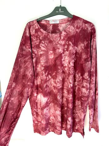 Blouse rose à motifs grande taille XL - XXL