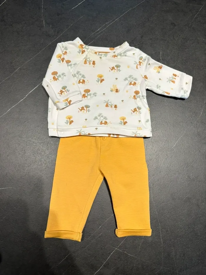 Ensemble pull legging Gemo 3 mois