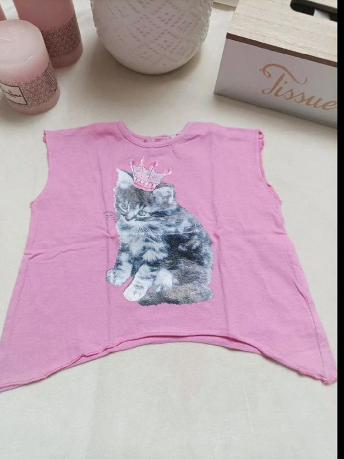 Ensemble tee-shirt et pantalon jean Prends ton pouce fille 12 mois - photo numéro 3