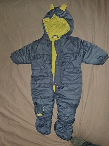 Combinaison hiver bébé garçon lapin