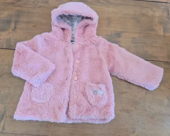 Manteau fausse fourrure Smiley baby fille 12 mois